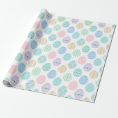 Cute Pastel Easter Eggs Pattern Geschenkpapier (Ungerollt)