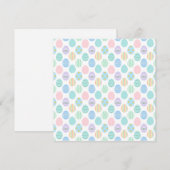 Cute Pastel Easter Eggs Pattern Save The Date (Vorne/Hinten)