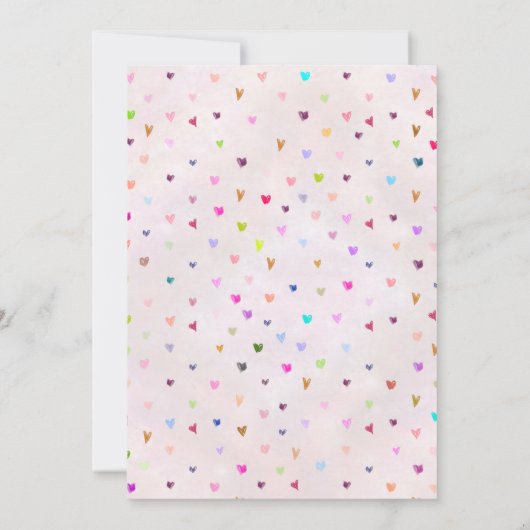 Cute Pastel Einladung (Rückseite)