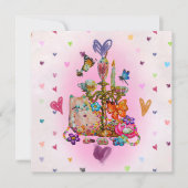 Cute Pastel Feiertagskarte (Vorderseite)