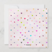 Cute Pastel Feiertagskarte (Rückseite)