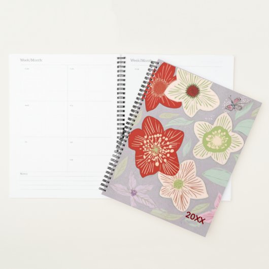 Cute pastel floral abstract Planner Planer (Anzeige)