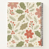 Cute pastel floral patternSpiral Notebook Notizblock (Rückseite)
