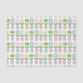 Cute Pastel Flower Pots Pattern Seidenpapier (Vorderseite)