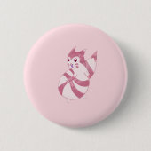 Cute Pastel Furret Design Button (Vorderseite)