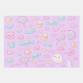 Cute Pastel Ghost Halloween, Geschenkpapier Set (Vorderseite 2)