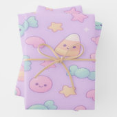 Cute Pastel Ghost Halloween, Geschenkpapier Set (Beispiel)