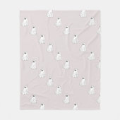 Cute Pastel Ghost Pattern Fleecedecke (Vorderseite)