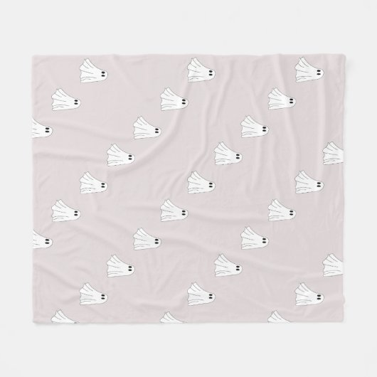 Cute Pastel Ghost Pattern Fleecedecke (Vorderseite (Horizontal))