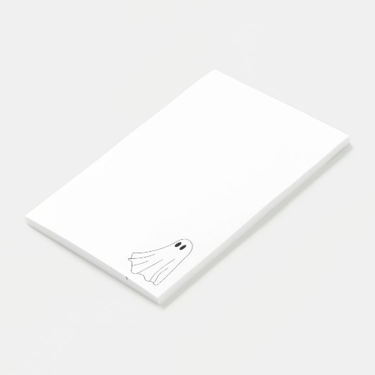 Cute Pastel Ghost Pattern Post-it Klebezettel (angewinkelt)