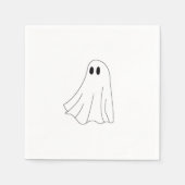 Cute Pastel Ghost Pattern Serviette (Vorderseite)