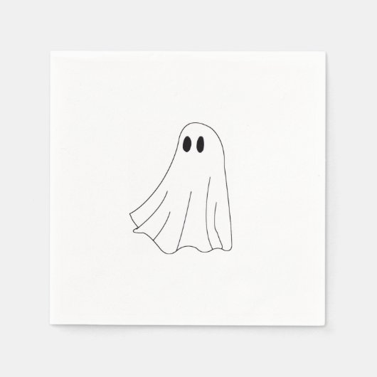 Cute Pastel Ghost Pattern Serviette (Vorderseite)