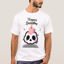Cute Pastel Goth Skull Birthday