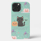 Cute Pastel Halloween Design iPhone Hülle (Rückseite)