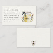 Cute Pastel  Honey Jar Display Shower Baby Shower Begleitkarte (Vorne/Hinten)