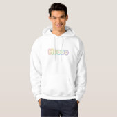 Cute Pastel HOOOO Text design  Hoodie (Vorne ganz)
