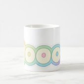 Cute Pastel HOOOO Text design  Kaffeetasse (Mittel)