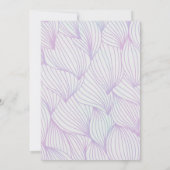 Cute Pastel Jellyfish Birthday Party Invitation Einladung (Rückseite)