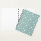 Cute Pastel Mint Green With White Polka Dot Spots Planer (Anzeige)