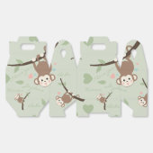 Cute Pastel Monkey Valentine Favor Box Geschenkschachtel (Ungeklappt)