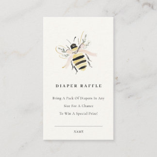 Cute Pastel Mum To Bee Diaper Raffle Baby Shower Begleitkarte