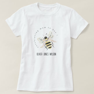 Cute Pastel Mum To Bee Neutral Baby Shower T-Shirt