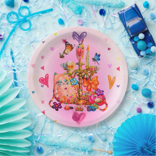 Cute Pastel Pappteller (Party)