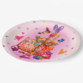 Cute Pastel Pappteller (Schrägansicht)
