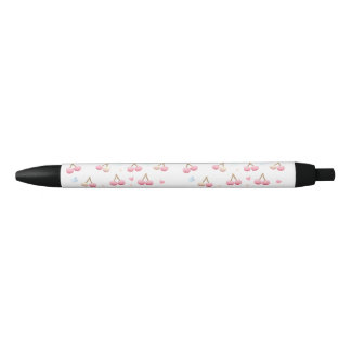 Cute Pastel Pink Cherry Pattern Ink Pen Kugelschreiber