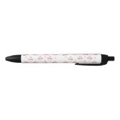 Cute Pastel Pink Cherry Pattern Ink Pen Kugelschreiber (Unterseite)