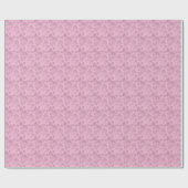 Cute Pastel Pink Heart Pattern Girly Geschenkpapier (Flach)
