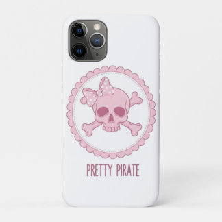 Cute Pastel Pink Skull with Bow and Crossbones Des Case-Mate iPhone Hülle