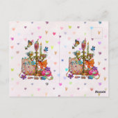 Cute Pastel Postkarte (Rückseite)