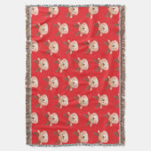 Cute Pastel Reindeer Head Decke (Vorderseite Vertikal)