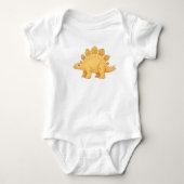 Cute pastel Stegosaurus collection Baby Strampler (Vorderseite)