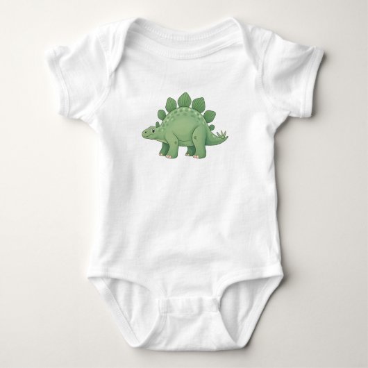 Cute pastel Stegosaurus collection Baby Strampler (Vorderseite)