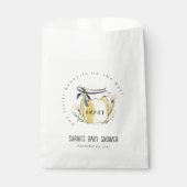 Cute Pastel Watercolor Honey Jar Baby Shower Geschenktütchen (Vorderseite)