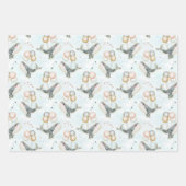 Cute Pastel Whale Balloon Under The Sea Geschenkpapier Set (Vorderseite 3)