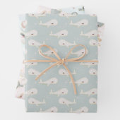 Cute Pastel Whale Balloon Under The Sea Geschenkpapier Set (Beispiel)