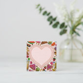 Cute Pastry Confections Sweets Begleitkarte (Stehend Vorderseite)