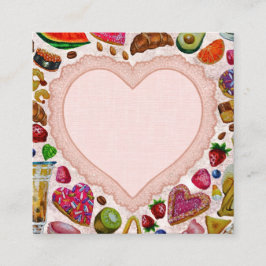 Cute Pastry Confections Sweets Begleitkarte