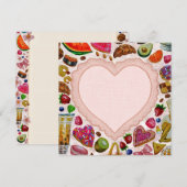 Cute Pastry Confections Sweets Einladung (Vorne/Hinten)