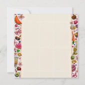 Cute Pastry Confections Sweets Einladung (Rückseite)