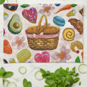 Cute Pastry Confections Sweets Geschirrtuch (Gefaltet)