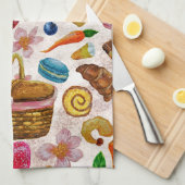 Cute Pastry Confections Sweets Geschirrtuch (Viertel Falte)