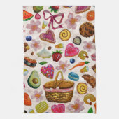 Cute Pastry Confections Sweets Geschirrtuch (Vertikal)