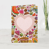 Cute Pastry Confections Sweets Karte (Vorderseite)