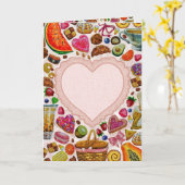 Cute Pastry Confections Sweets Karte (Gelbe Blume)