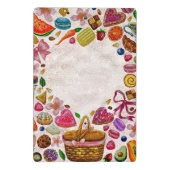 Cute Pastry Confections Sweets Mini Klemmbrett (Rückseite)