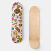 Cute Pastry Confections Sweets Skateboard (Vorderseite)